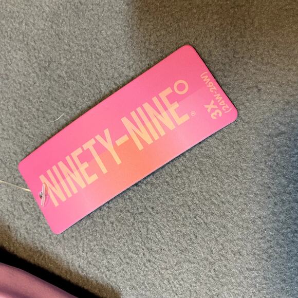 Ninety Nine Pastel Stripe Bikini Top Womens 3X Pink Purple Multicolor Rainbow - Picture 6 of 11